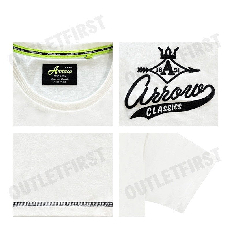 ARROW รุ่น CLASSICS COTTON T-SHIRT CODE: MTCM907W2CSWH เสื้อยืดคอกลม เสื้อยืดผู้ชาย เสื้อยืดแขนสั้น