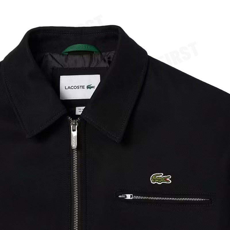 LACOSTE รุ่น SHORT ZIPPED COTTON TWILL PADDED JACKET CODE: BH5958 10 031 เสื้อแจ็คเก็ต เสื้อแจ็คเก็ตผู้ชาย