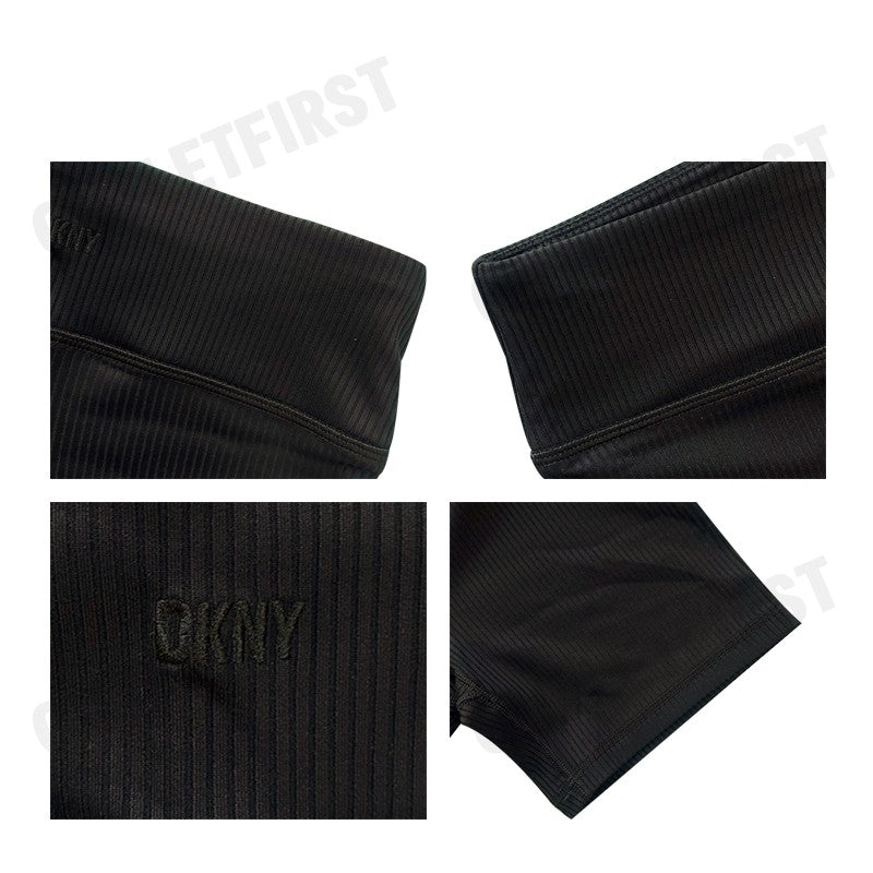 DKNY SPORT รุ่น HIGH WAIST BIKE SHORT CODE: DP4S5172 BLK กางเกงออกกำลังกาย กางเกงขาสั้น กางเกงผู้หญิง