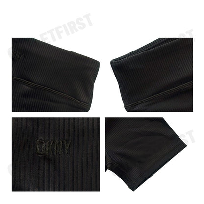 DKNY SPORT รุ่น HIGH WAIST BIKE SHORT CODE: DP4S5172 BLK กางเกงออกกำลังกาย กางเกงขาสั้น กางเกงผู้หญิง