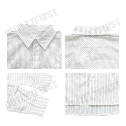 CALVIN KLEIN JEANS รุ่น MEN'S PANELLED WHITE CODE: J325367 YAF เสื้อเชิ้ตแขนยาว เสื้อเชิ้ตผู้ชาย เสื้อเชิ้ตคอปก