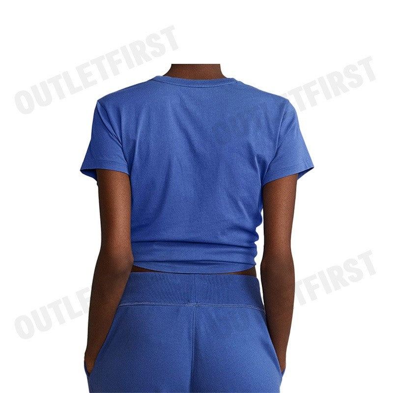 POLO RALPH LAUREN รุ่น LOGO GRAPHIC JERSEY T-SHIRT CODE: 211898788002 เสื้อยืดคอกลม เสื้อยืดแขนสั้น เสื้อยืดคอกลมผู้หญิง