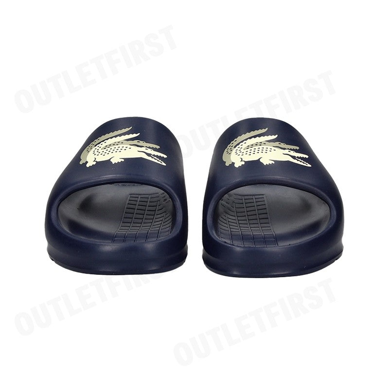LACOSTE รุ่น MEN'S SERVE SLIDE 2.0 SLIDES CODE: 745CMA0005J18 รองเท้าแตะ รองเท้าแตะผู้ชาย รองเท้าสลิปออน