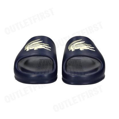 LACOSTE รุ่น MEN'S SERVE SLIDE 2.0 SLIDES CODE: 745CMA0005J18 รองเท้าแตะ รองเท้าแตะผู้ชาย รองเท้าสลิปออน