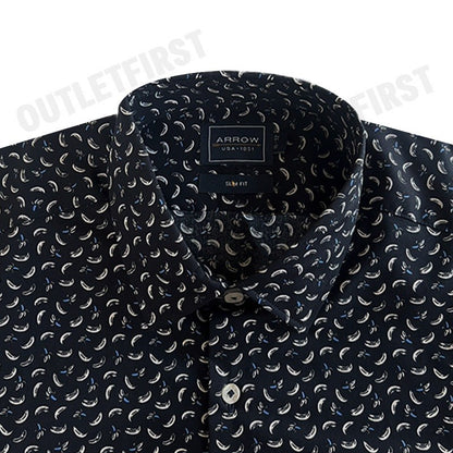 ARROW รุ่น ANTI BACTERIA SHIRT CODE: MACS508S2BSNV เสื้อเชิ้ตแขนยาว เสื้อเชิ้ตผู้ชาย เสื้อเชิ้ตลายกราฟิก