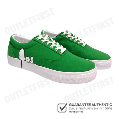 LACOSTE รุ่น JUNIORS' JUMP SERVE LACE CANVAS LACOSTE X PEANUTS TRAINERS CODE: 7-42CUJ00041R7 รองเท้าผ้าใบ รองเท้า
