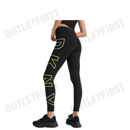 DKNY SPORT รุ่น HIGH WAIST 7/8 EXPLODED LOGO TIGHT CODE: DP3P1960 ZST กางเกงออกกำลังกาย เลกกิ้ง กางเกงขายาวผู้หญิง