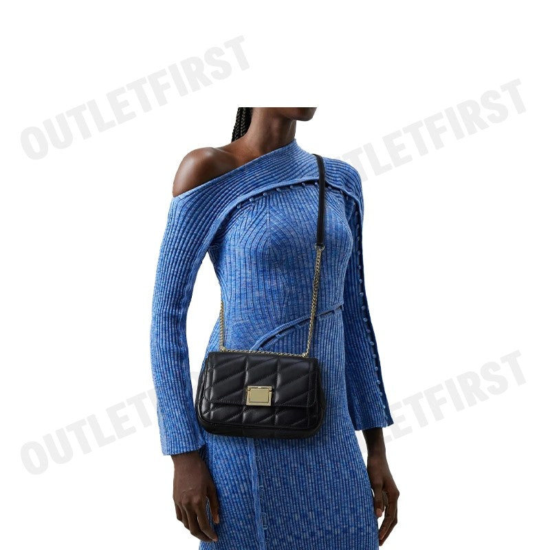 DKNY รุ่น BEAU MEDIUM FLAP SHOULDER CODE: R343BB17 BGD กระเป๋าสะพายข้าง กระเป๋า กระเป๋าถือ