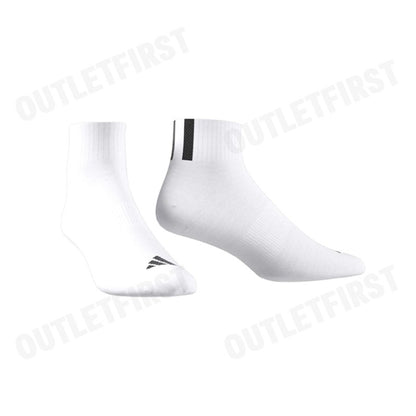 ADIDAS รุ่น 3-STRIPES ANKLE SOCKS CODE: IY7618 ถุงเท้า ถุงเท้าข้อสั้น ถุงเท้าสีขาว