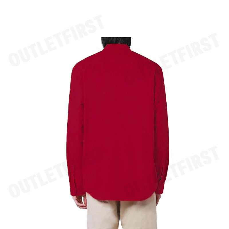 JOHN HENRY รุ่น MEN'S LONG SLEEVES SLIM FIT SHIRTS (RED) CODE: JH S124MSLSM11  เสื้อเชิ้ตแขนยาว เสื้อเชิ้ตผู้ชาย