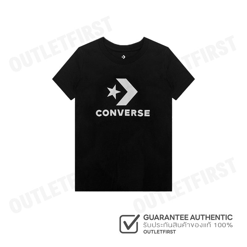CONVERSE รุ่น  BOOSTED STAR CHEVRON TEE CODE: 10018569 A02 เสื้อยืดคอกลม เสื้อผู้หญิง เสื้อยืด