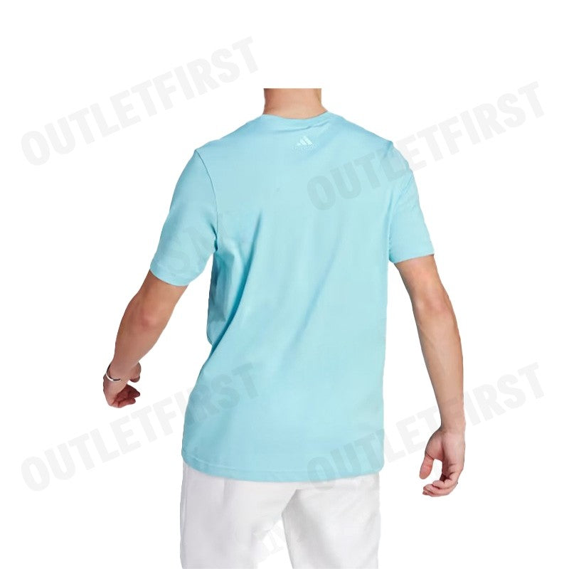 ADIDAS รุ่น ESSENTIALS SINGLE JERSEY LINEAR EMBROIDERED LOGO TEE CODE: IJ8659 เสื้อยืดคอกลม เสื้อผู้ชาย เสื้อกีฬา