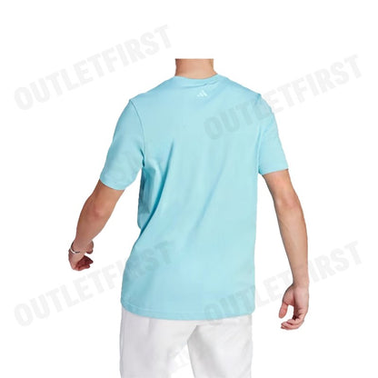 ADIDAS รุ่น ESSENTIALS SINGLE JERSEY LINEAR EMBROIDERED LOGO TEE CODE: IJ8659 เสื้อยืดคอกลม เสื้อผู้ชาย เสื้อกีฬา