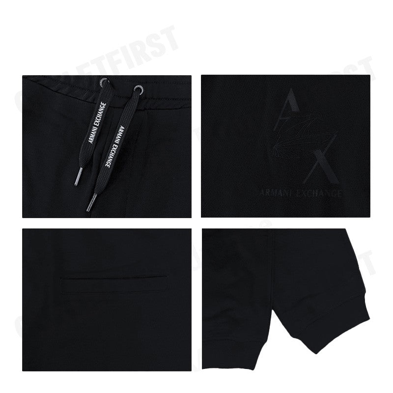 ARMANI EXCHANGE รุ่น  SUSTAINABILITY VALUES ORGANIC COTTON FLEECE JOGGER LOGO SWEATPANTS CODE: 6RZPAL ZJ กางเกงขายาว