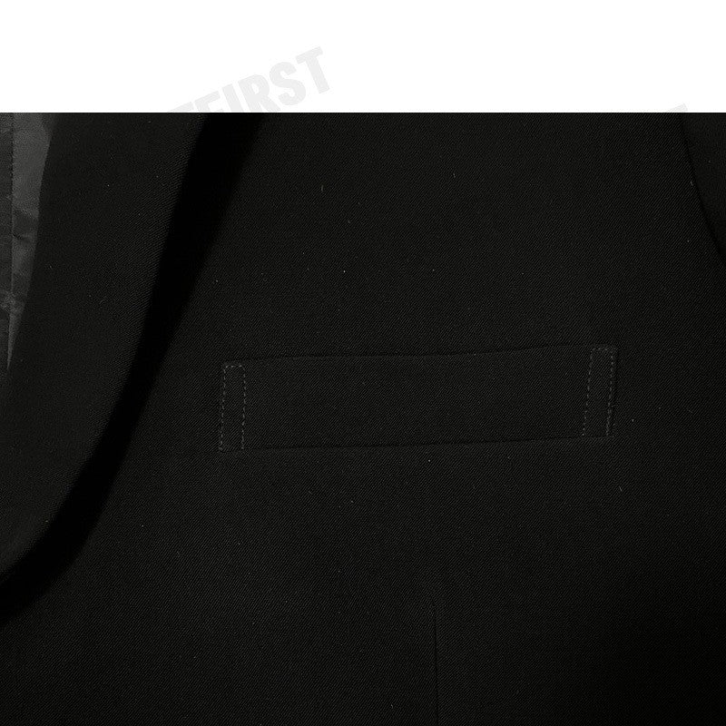 ARROW รุ่น  MEN SLIM-FIT SINGLE-BREASTED SUIT CODE: ASMSV80157BLA เสื้อสูท เสื้อผู้ชาย เสื้อสูทแขนยาว