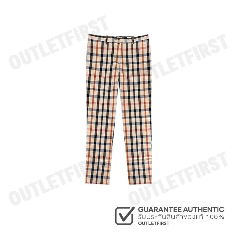 DAKS รุ่น  Women's House Check Cotton Pants Code: GSRR101S9BE3 กางเกงขายาว กางเกงผู้หญิง กางเกงแฟชั่น