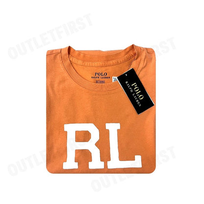 POLO RALPH LAUREN รุ่น  RL LOGO PRINT T-SHIRT IN COTTON JERSEY CODE: 211854146008 เสื้อยืดคอกลม เสื้อผู้หญิง เสื้อยืด