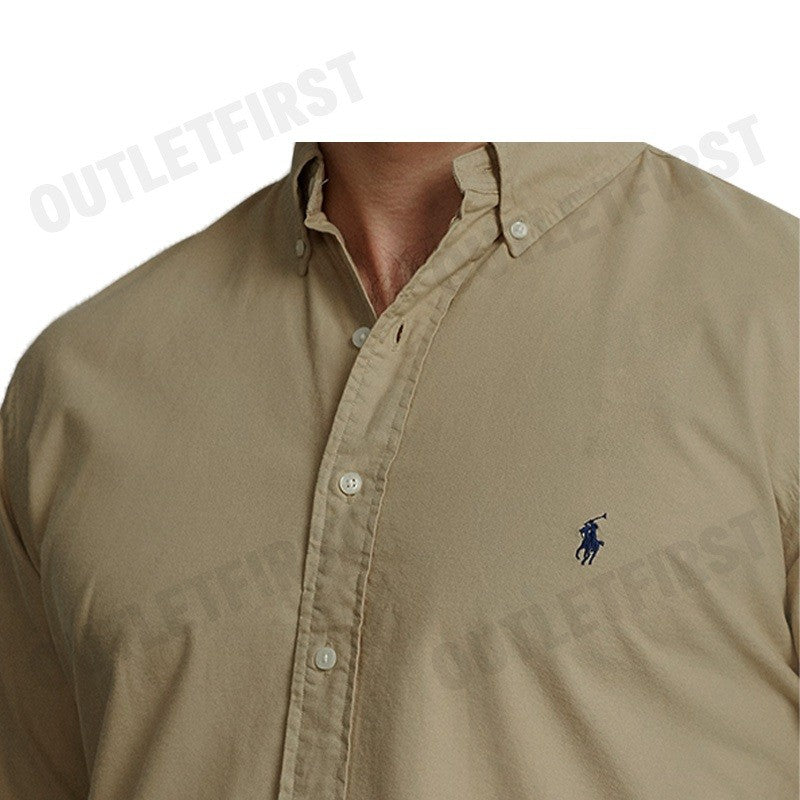 POLO RALPH LAUREN รุ่น  CLASSIC FIT GARMENT-DYED OXFORD SHIRT CODE: 710733596008 เสื้อเชิ้ตแขนยาว เสื้อผู้ชาย เสื้อเชิ๊ต