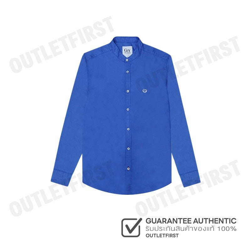 GUY LAROCHE รุ่น  MEN'S LONG SLEEVE SHIRT WITH CHINESE COLLAR CODE: DAC6281S0BU เสื้อเชิ้ตแขนยาว เสื้อผู้ชาย เสื้อเชิ๊ต