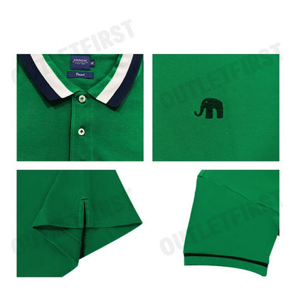 ARROW รุ่น STRIPED COLLAR SOLID POLO SHIRT CODE: KR8L1GRE เสื้อโปโลผู้ชาย เสื้อโปโล เสื้อโปโลแขนสั้น