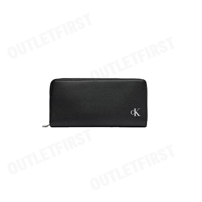 CALVIN KLEIN JEANS รุ่น BLOCK ZIP AROUND WALLET CODE: DP1676 001 กระเป๋าสตางค์ กระเป๋าสตางค์ใบยาว กระเป๋าใส่ธนบัตร