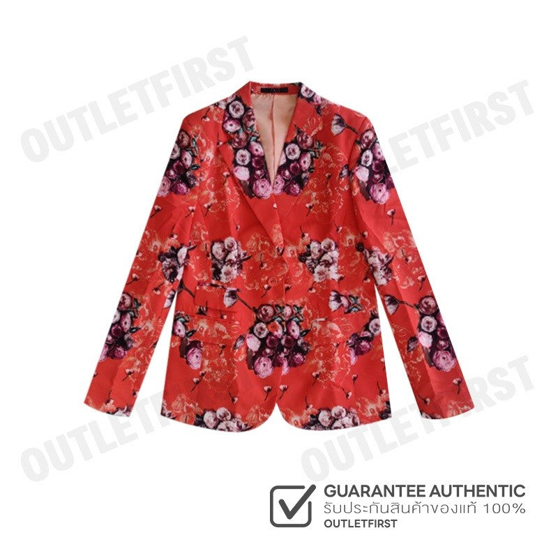 DAKS รุ่น SINGLE BUTTON FLORAL BLAZER CODE: WUUR602W9OR เสื้อสูทผู้หญิง เสื้อสูท เสื้อสูทผู้หญิง