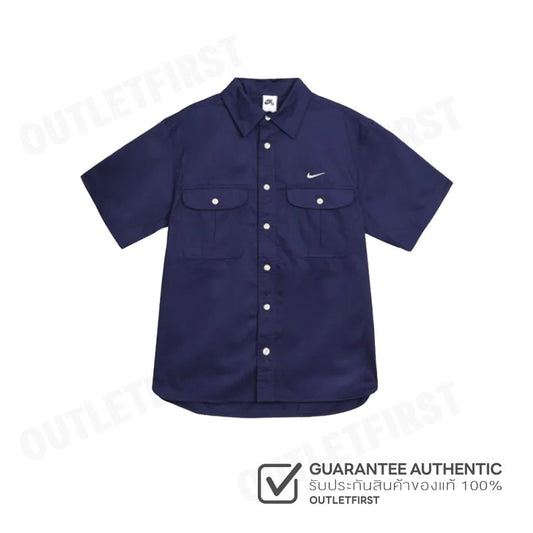 NIKE รุ่น NIKE SB SHORT-SLEEVE WOVEN SKATE CODE: DV9076 410 เสื้อเชิ้ตแขนสั้น เสื้อเชิ้ตผู้ชาย เสื้อเชิ้ต