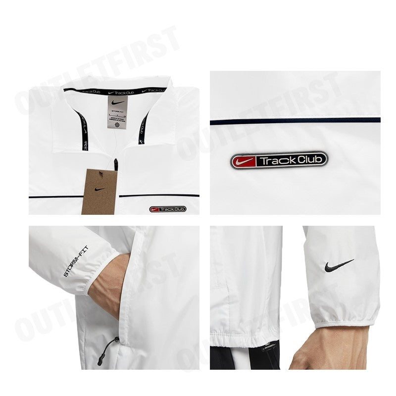 NIKE รุ่น TRACK CLUB MEN'S STORM-FIT RUNNING JACKET CODE: FB5516 121 เสื้อแจ็คเก็ตแขนยาว เสื้อแจ็คเก็ตผู้ชาย เสื้อกีฬา