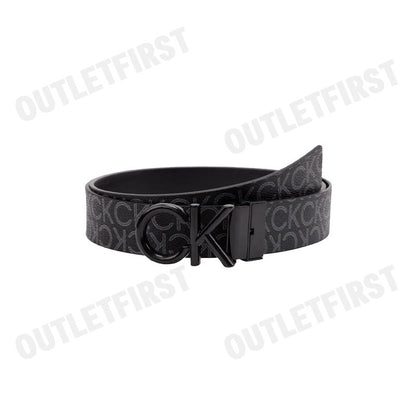 CALVIN KLEIN รุ่น RECYCLED REVERSIBLE LOGO BELT CODE: ZM02642 01R เข็มขัด เข็มขัดหนัง เข็มขัดผู้ชาย