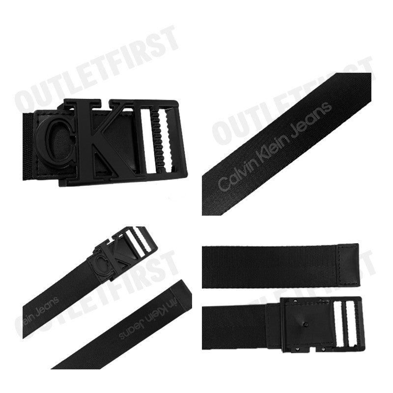 CALVIN KLEIN JEANS รุ่น MAN'S LOGO BELT CODE: ZM02688 BDS เข็มขัด เข็มขัดผู้ชาย เข็มขัดแฟชั่น
