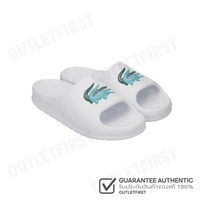 LACOSTE รุ่น MEN'S SERVE SLIDE 2.0 SLIDES CODE: 745CMA00051R4 รองเท้าแตะ รองเท้าแตะผู้ชาย รองเท้าแตะสลิปออน