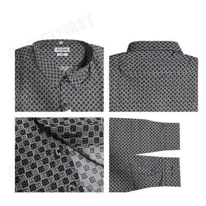 GUY LAROCHE รุ่น LOGO LONG SLEEVES SHIRT CODE: BAB5208S3BL เสื้อเชิ้ตแขนยาว เสื้อเชิ้ตผู้ชาย เสื้อเชิ้ต