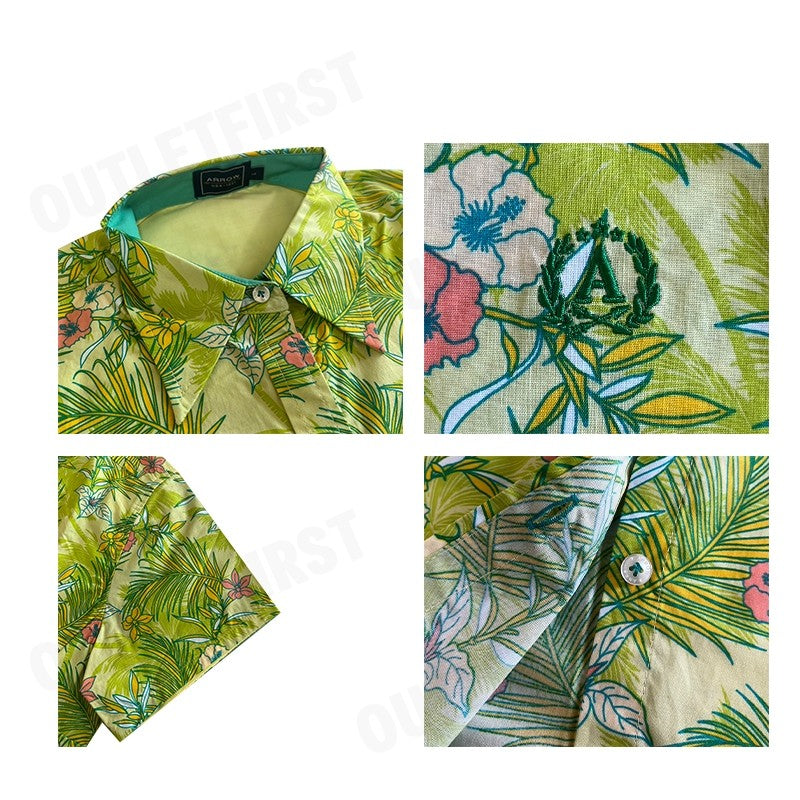 ARROW รุ่น TROPICAL FABRIC SHIRT CODE: WACC505S2CSGR เสื้อเชิ้ตแขนสั้น เสื้อเชิ้ตผู้หญิง เสื้อเชิ้ต