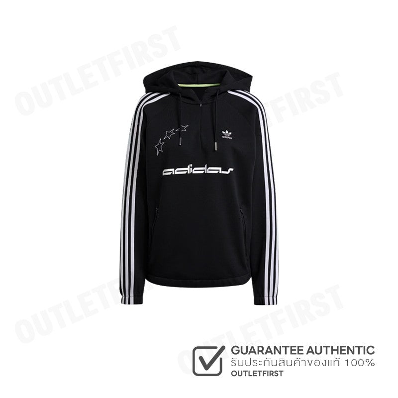 ADIDAS รุ่น LOOSE CUTLINE HOODIE CODE: IT9677 เสื้อสเวตเตอร์แขนยาว เสื้อสเวตเตอร์มีฮู้ด เสื้อสเวตเตอร์ผู้หญิง