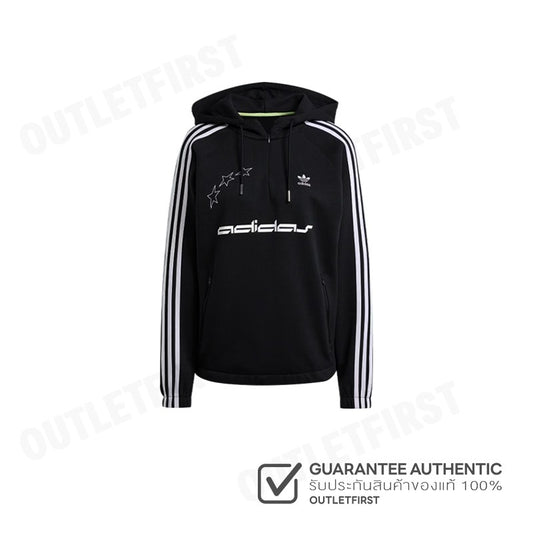 ADIDAS รุ่น LOOSE CUTLINE HOODIE CODE: IT9677 เสื้อสเวตเตอร์แขนยาว เสื้อสเวตเตอร์มีฮู้ด เสื้อสเวตเตอร์ผู้หญิง