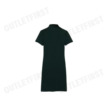 LACOSTE รุ่น WOMEN'S LACOSTE SLIM FIT STRETCH COTTON STRIPED POLO CODE: EF5473 10 YZP เดรสโปโลหญิง เดรสแขนสั้น เดรสคอปก