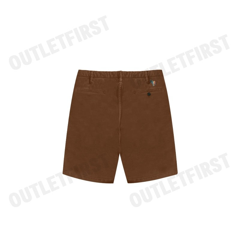 PAUL SMITH รุ่น MEN'S ZEBRA SHORT BROWN CODE: M2R-035R-M21553 66 กางเกงขาสั้น กางเกงขาสั้นผู้ชาย กางเกง