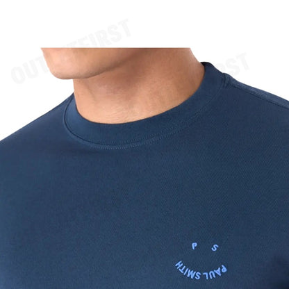 PAUL SMITH รุ่น MAN'S SS T-SHIRT PS HAPPY WAVE CODE: M2R-965XP-M21154 เสื้อยืดคอกลม เสื้อยืดแขนสั้น เสื้อยืดผู้ชาย