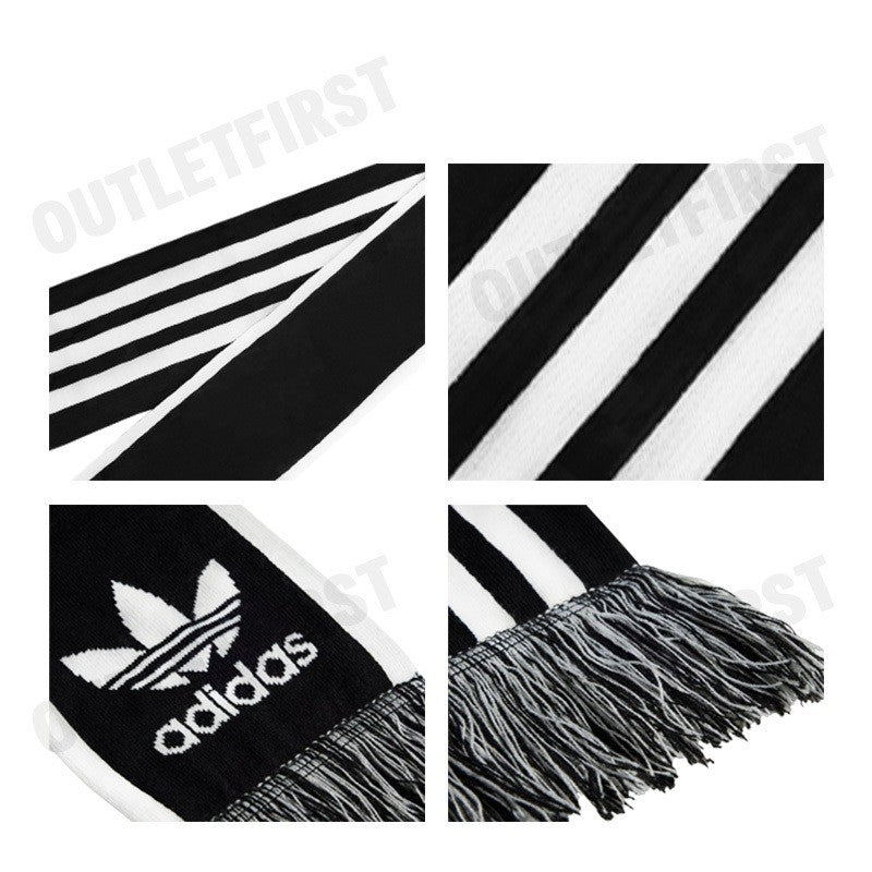 ADIDAS รุ่น ADICOLOR FOOTBALL CHEERING SCARF CODE: IY4105 ผ้าพันคอ ผ้าคลุมไหล่ ผ้าพันคอปลายริ้ว