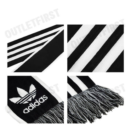 ADIDAS รุ่น ADICOLOR FOOTBALL CHEERING SCARF CODE: IY4105 ผ้าพันคอ ผ้าคลุมไหล่ ผ้าพันคอปลายริ้ว