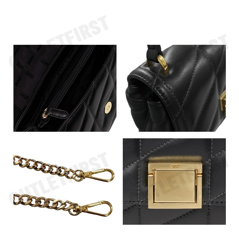 DKNY รุ่น BEAU MEDIUM TOP HANDLE CROSSBODY CODE: R34EBB18 BGD กระเป๋าสะพายข้าง กระเป๋าถือ กระเป๋า