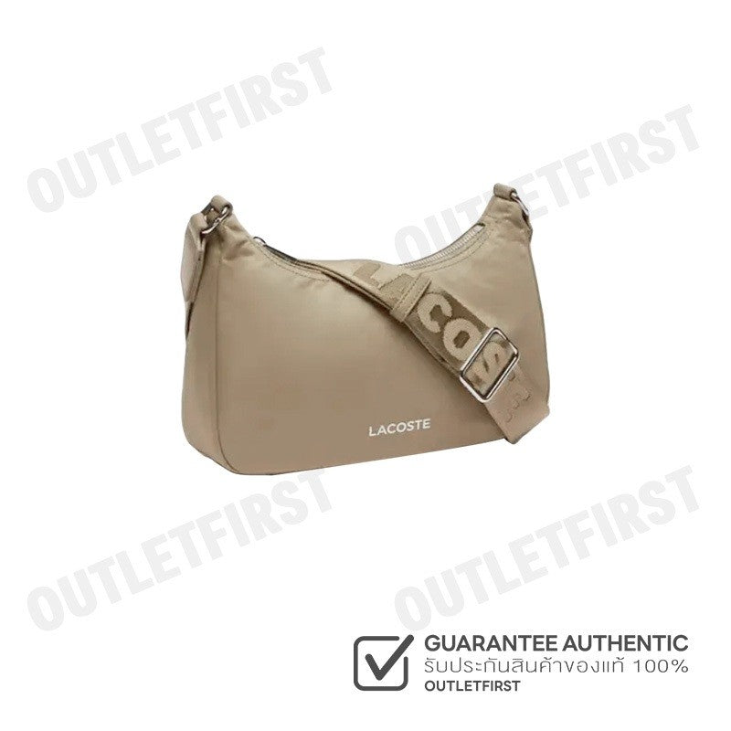 LACOSTE รุ่น ACTIVE NYLON HOBO BAG CODE: NU4490SG M86 กระเป๋าสะพายข้าง กระเป๋าHobo กระเป๋าผู้หญิง