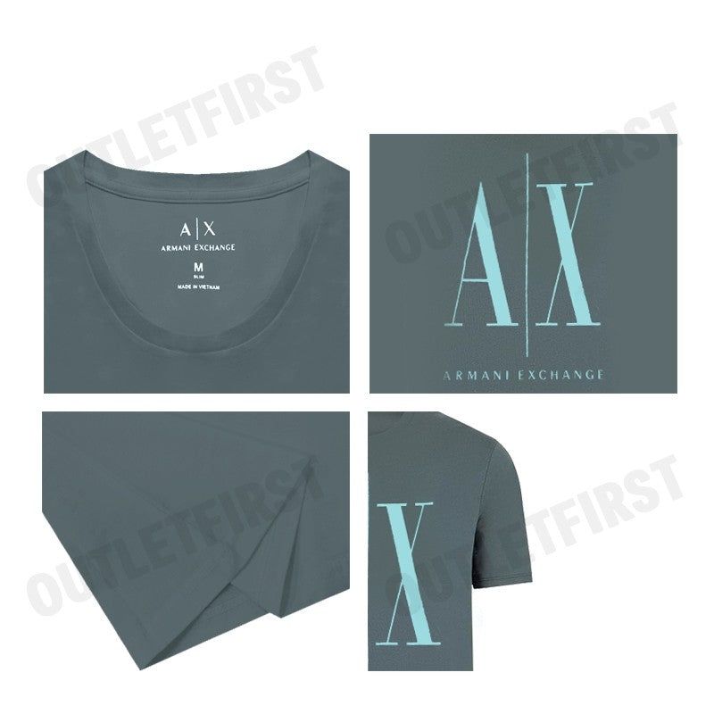 ARMANI EXCHANGE รุ่น ICON LOGO PRINT REGULAR FIT T-SHIRT CODE: 8NZTPA ZJH4Z 1888 เสื้อยืดคอกลม เสื้อยืดแขนสั้น