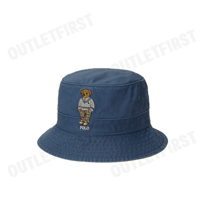 POLO RALPH LAUREN รุ่น  POLO BEAR COTTON BUCKET HAT CODE: 710900276001 หมวกบักเก็ต หมวกกันแดด หมวกแฟชั่น