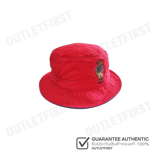POLO RALPH LAUREN รุ่น POLO BEAR COTTON BUCKET HAT CODE: 710900276002 หมวกบักเก็ต หมวกกันแดด หมวกแฟชั่น