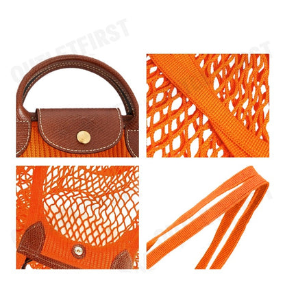 LONGCHAMP รุ่น  LE PLIAGE FILET L MESH BAG CODE : 10121HVH217 กระเป๋า กระเป๋าสะพายข้าง กระเป๋าผู้หญิง