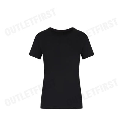 ARMANI EXCHANGE รุ่น  WOMEN'S PASSWORD PRINT ROUND NECK REGULAR FIT SHIRT CODE: 3RYTBD YJCHZ เสื้อยืดคอกลม  เสื้อผู้หญิง