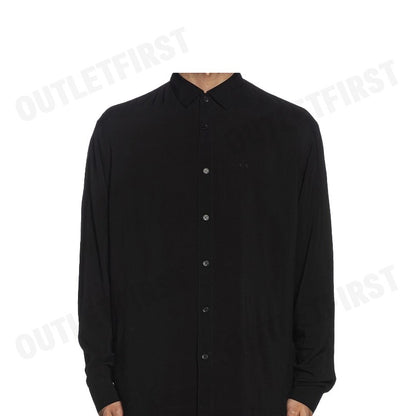 ARMANI EXCHANGE รุ่น  SUSTAINABILITY VALUES LOOSE FIT ECO-VISCOSE LOGO SHIRT CODE: 6RZC10 ZNRNZ 1200 เสื้อเชิ้ตแขนยาว