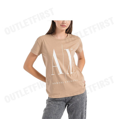 ARMANI EXCHANGE รุ่น  RELAXED FIT ICON PROJECT T-SHIRT CODE: 8NYTCX YJG3Z 0748 เสื้อยืด เสื้อคอกลม เสื้อผู้หญิง