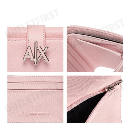 ARMANI EXCHANGE รุ่น MINI AX LOGO WALLET IN LEATHER CODE: 948530 CC788 18870 กระเป๋าสตางค์  กระเป๋าใบสั้น กระเป๋าผู้หญิง